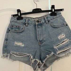 Vintage Crop Denim Shorts